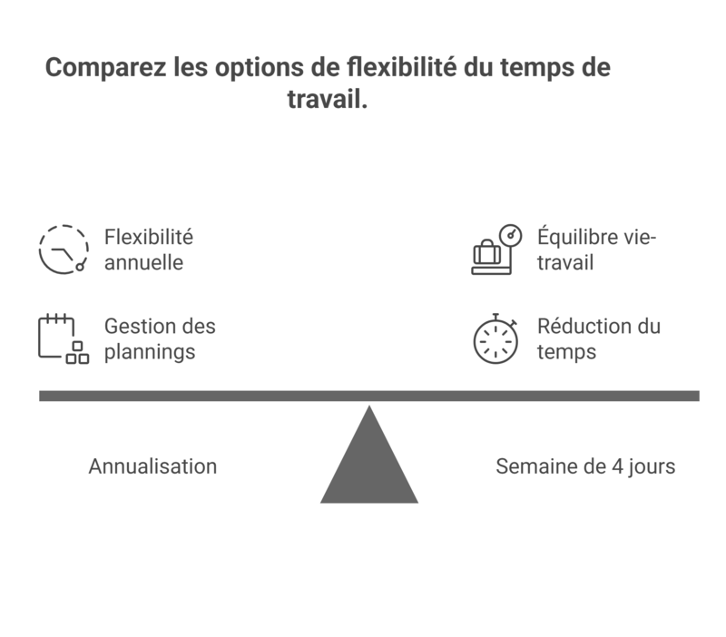 Comparaison annualisation et semaine 4 jours